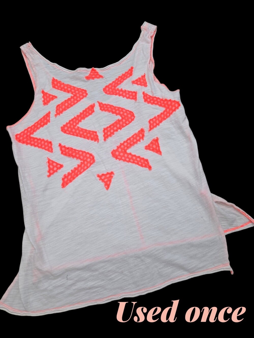 *1622 We The Tree Tank Top neon shirt Women S